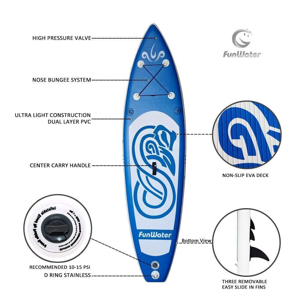 Funwater Rainbow Snake 10' Inflatable SUP sup Funwater