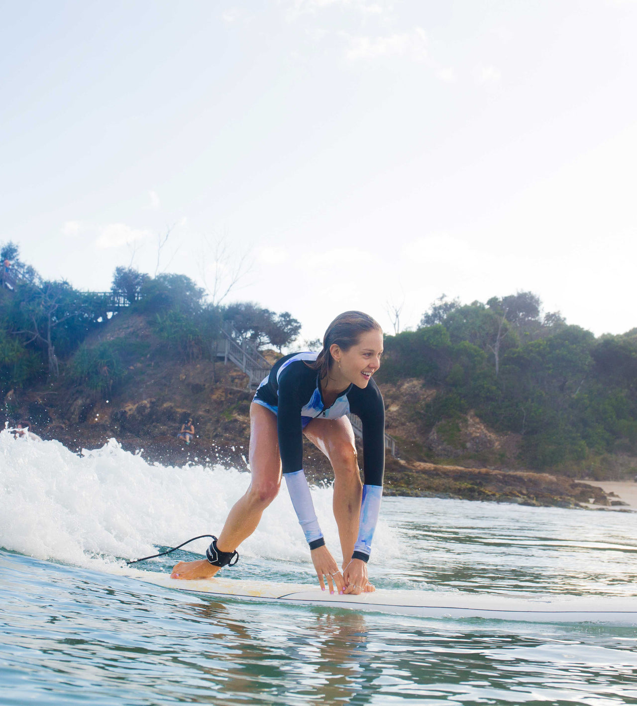 Bom Bora Softboard - Blue Leaves - Good Wave Australia