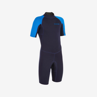 Thumbnail for Olaian Surf Shorty Kids Wetsuit - blue