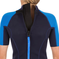 Thumbnail for Olaian Surf Shorty Kids Wetsuit - blue