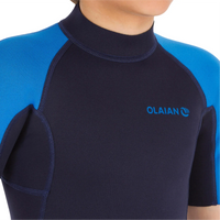 Thumbnail for Olaian Surf Shorty Kids Wetsuit - blue