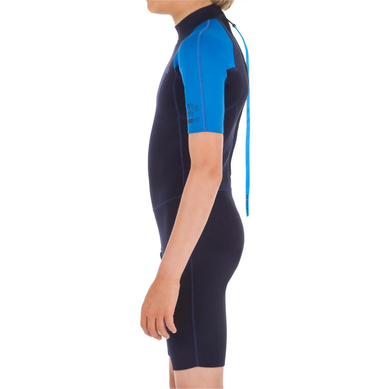 Olaian Surf Shorty Kids Wetsuit - blue
