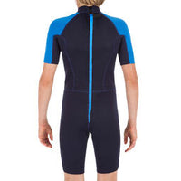 Thumbnail for Olaian Surf Shorty Kids Wetsuit - blue
