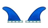 Thumbnail for AQSS Quad Rear Fins - Blue Honeycomb Single Tab