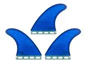 Thumbnail for AQSS Thruster Fins - Blue Honeycomb Single Tab