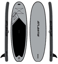 Thumbnail for Atlantis Inflatable SUP - Nomad - Grey/Black 10.0 - Good Wave Australia