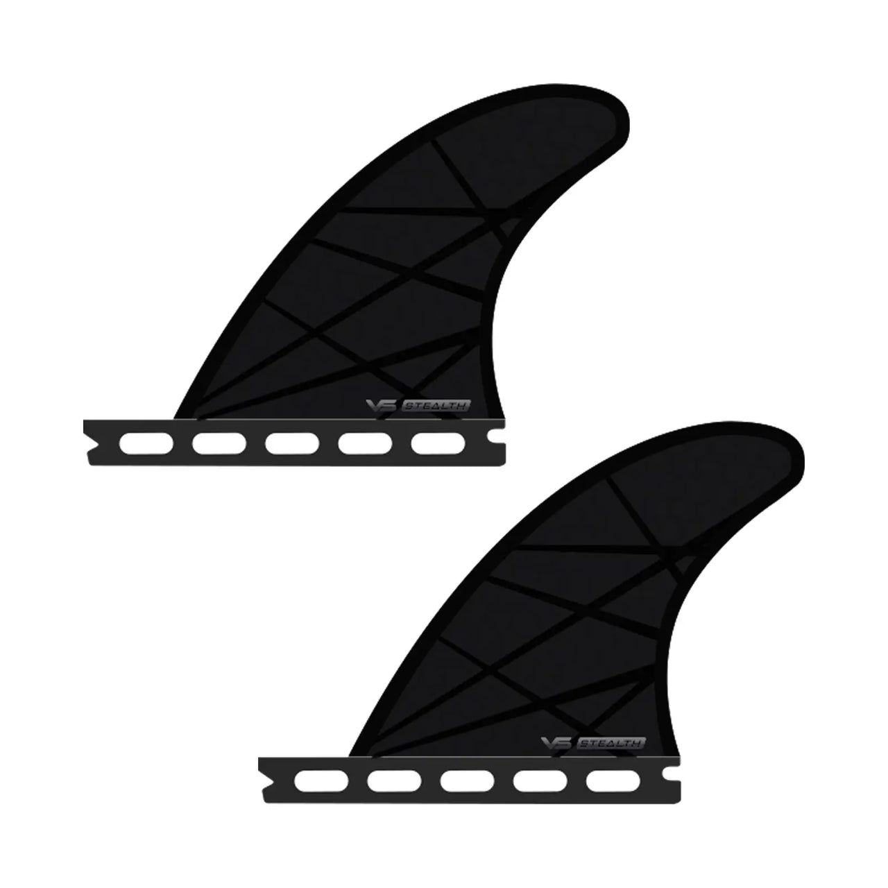Vessel Rear Quad Fins - Stealth 4"