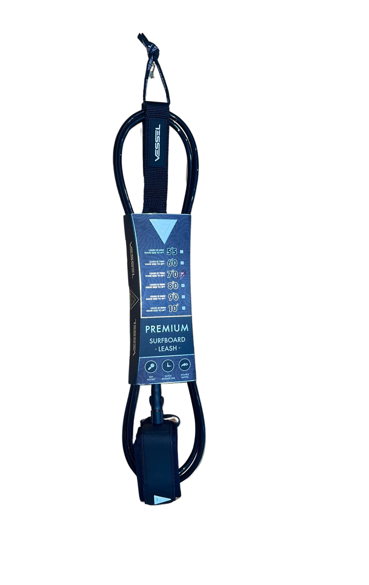 Vessel Premium Leg Rope - 10.0 - SUP Leash