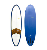 Thumbnail for AQSS Flow MK2 Midlength - Blue/Paisley Surfboard