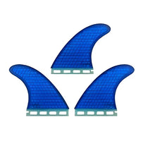 Thumbnail for AQSS Thruster Fins - Blue Honeycomb Single Tab
