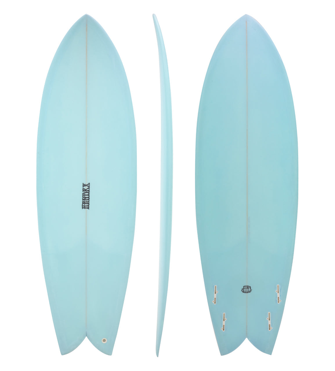 Hendrx Retro Fish - Arctic Blue Surfboards - Shortboard (<6'11")