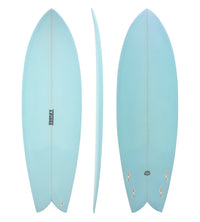 Thumbnail for Hendrx Retro Fish - Arctic Blue Surfboards - Shortboard (<6'11
