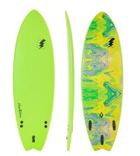 Thumbnail for Bom Bora Softboard - Lime Swirl 6.0 - Shortboard (<6'11