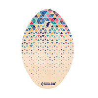 Thumbnail for Bom Bora Skimboard - Wood - Geometric Faded 30