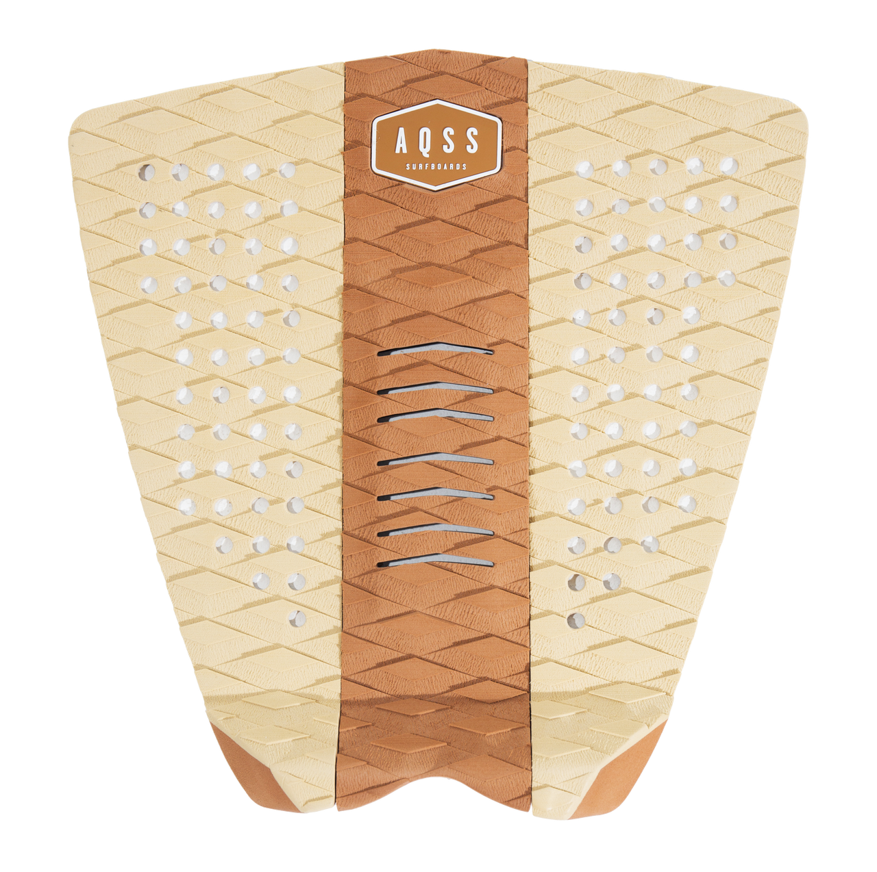 AQSS - BROWN STRIPE 3 PIECE TRACTION PAD - The Surfboard Warehouse Australia