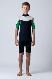 Thumbnail for Classic Youth 2/2 Back Zip Springsuit - Green