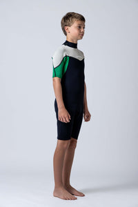 Thumbnail for Classic Youth 2/2 Back Zip Springsuit - Green