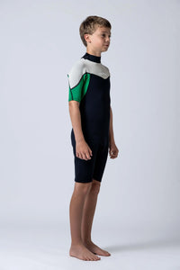 Thumbnail for Classic Youth 2/2 Back Zip Springsuit - Green