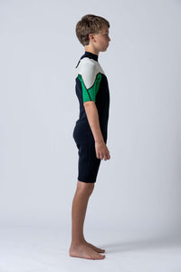Thumbnail for Classic Youth 2/2 Back Zip Springsuit - Green