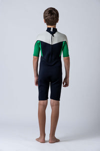 Thumbnail for Classic Youth 2/2 Back Zip Springsuit - Green