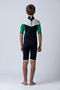 Thumbnail for Classic Youth 2/2 Back Zip Springsuit - Green