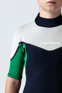 Thumbnail for Classic Youth 2/2 Back Zip Springsuit - Green