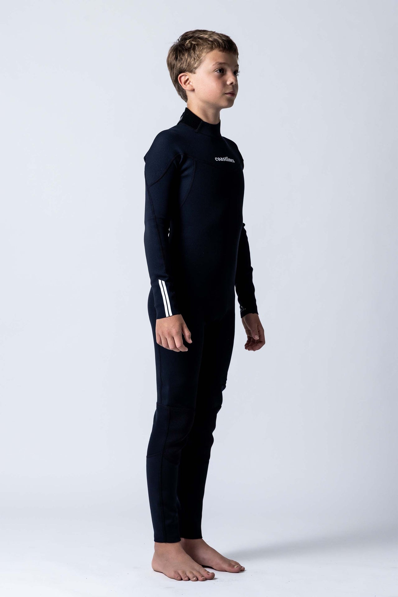 Classic Youth 3/2 Back Zip Steamer - Black - Good Wave Australia