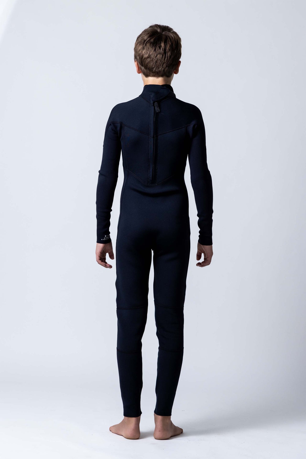 Classic Youth 3/2 Back Zip Steamer - Black - Good Wave Australia
