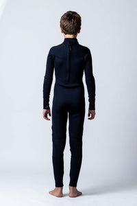 Thumbnail for Classic Youth 3/2 Back Zip Steamer - Black - Good Wave Australia