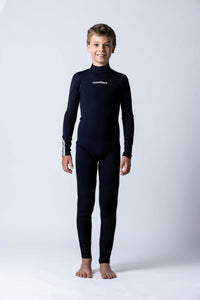 Thumbnail for Classic Youth 3/2 Back Zip Steamer - Black - Good Wave Australia