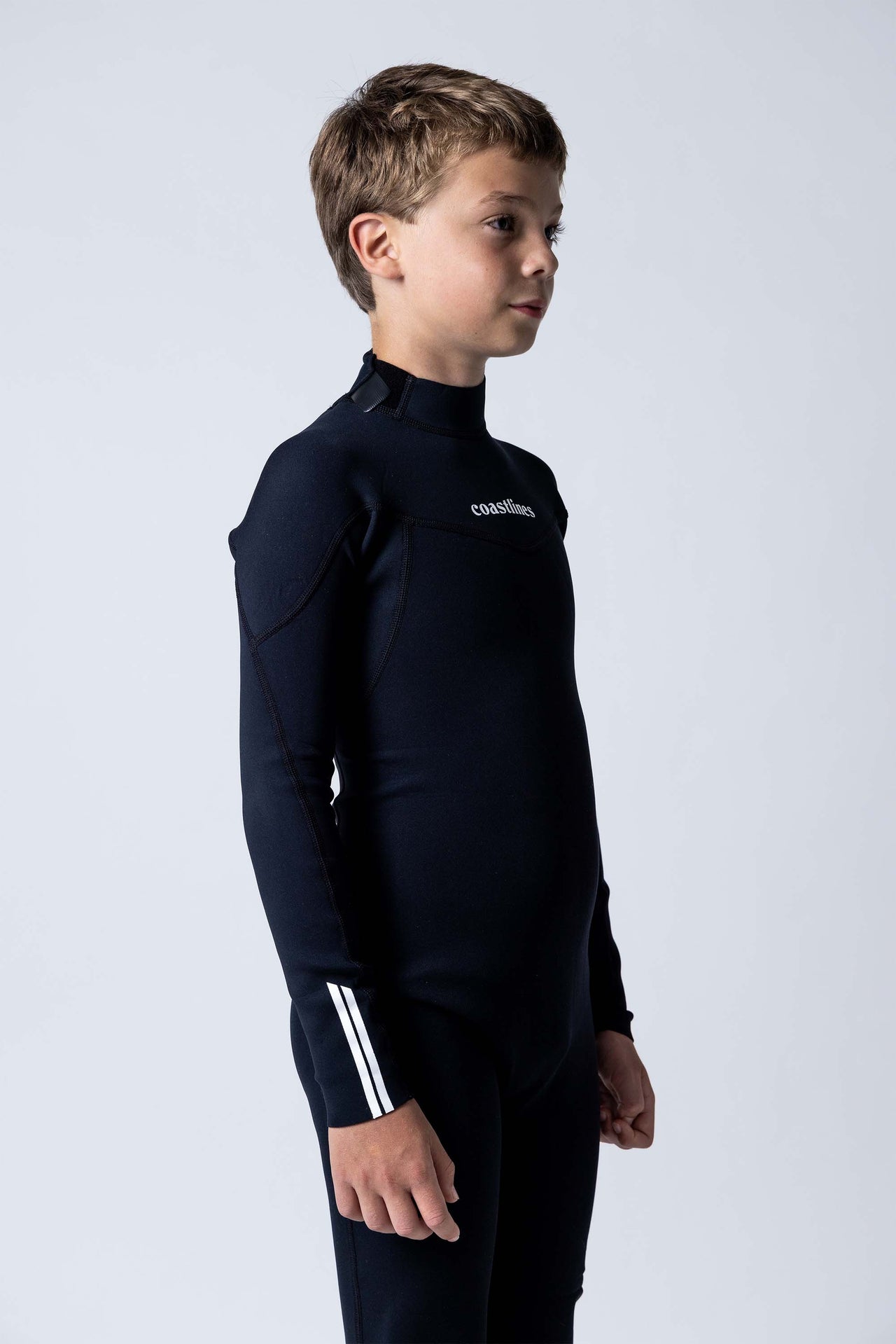 Classic Youth 3/2 Back Zip Steamer - Black - Good Wave Australia