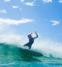 Thumbnail for AQSS Carbon Jet 2.0 EPS Funboard by Beau Young - White Carbon Surfboard