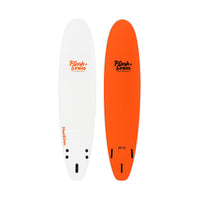 Thumbnail for Flash Series Softboard - White Orange 7.0 - Funboard (7'-8')