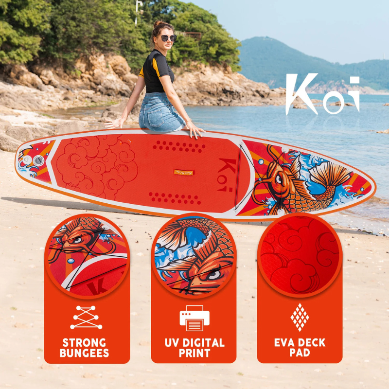 Funwater Feath-R-Lite Koi 11' Inflatable Paddle Board SUP Features