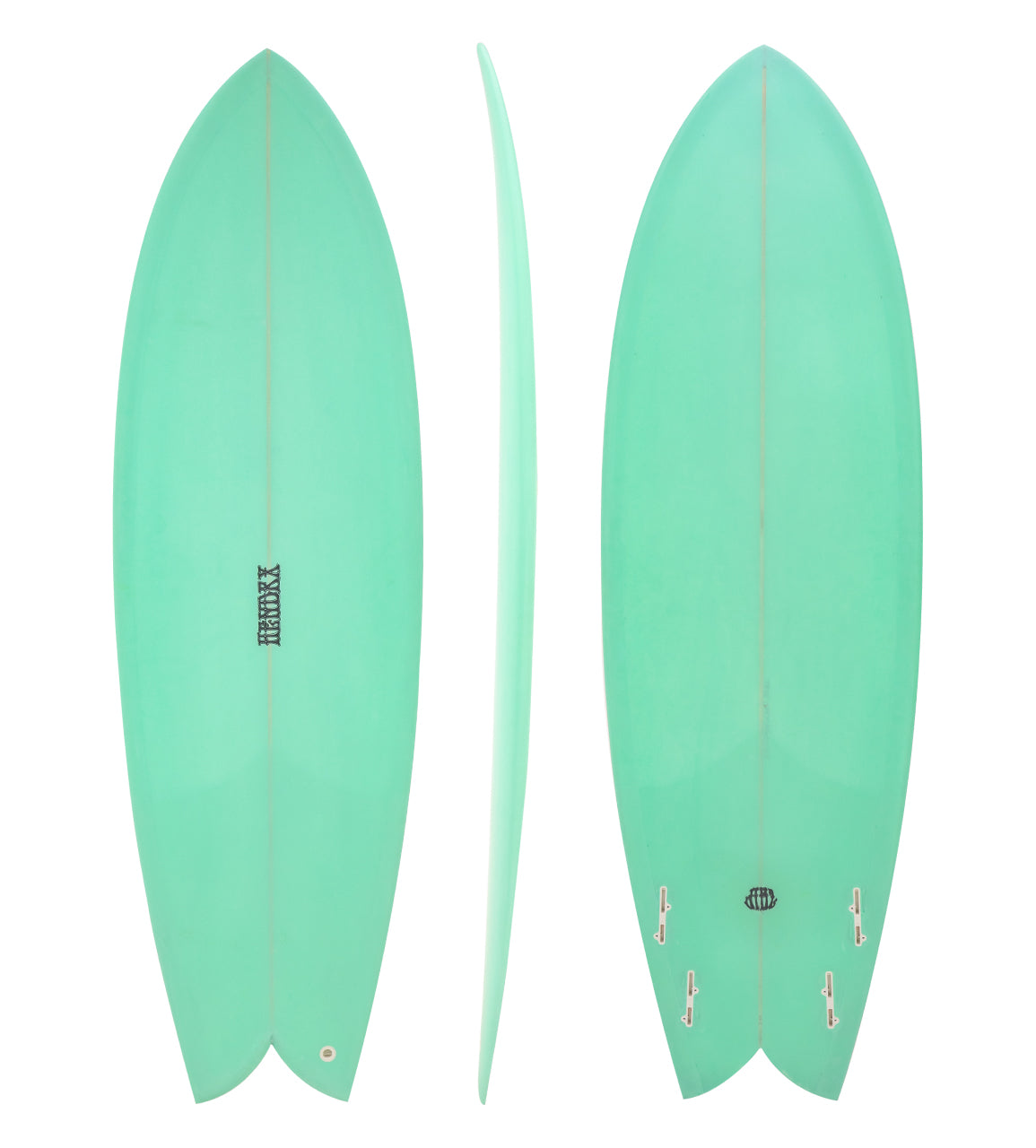Hendrx Retro Fish - Pastel Green Surfboards