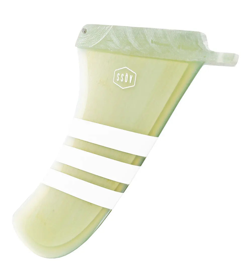 AQSS Single Fin - Retro Hatched 9"