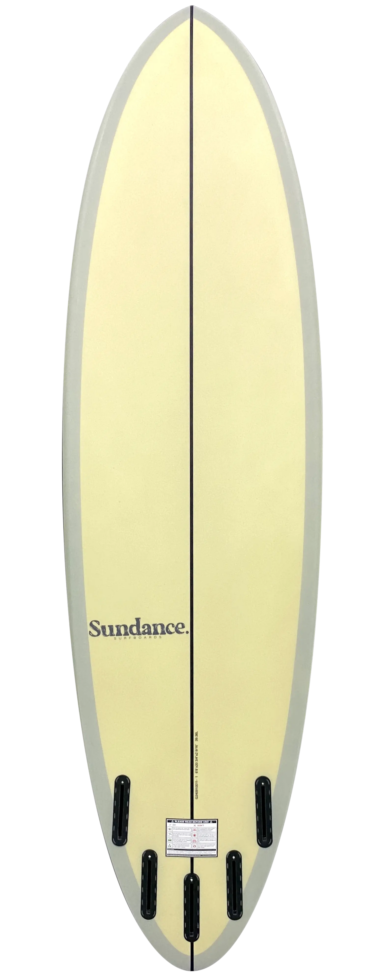 Sundance Modern Midlength - Yellow/Grey Surfboard