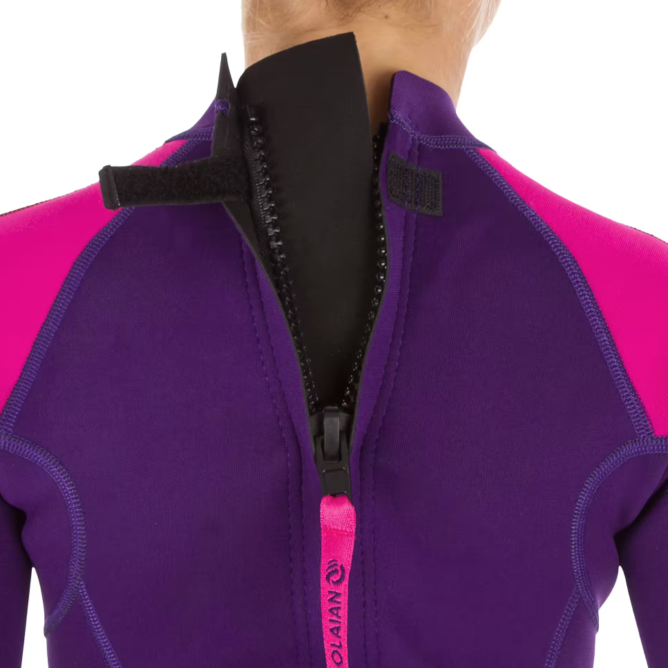Olaian Surf Shorty Kids Wetsuit - pink