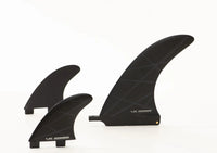 Thumbnail for Vessel 2+1 Fin Set - Stealth Black 7.5