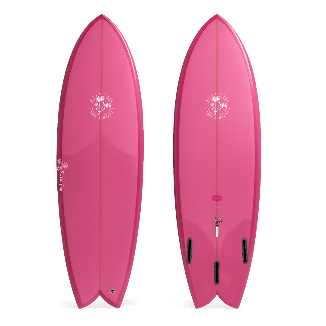 Wildflower Sweet Pea - Hot Pink Surfboards - SURFBOARDS