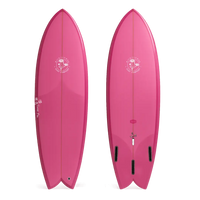 Thumbnail for Wildflower Sweet Pea - Hot Pink Surfboard