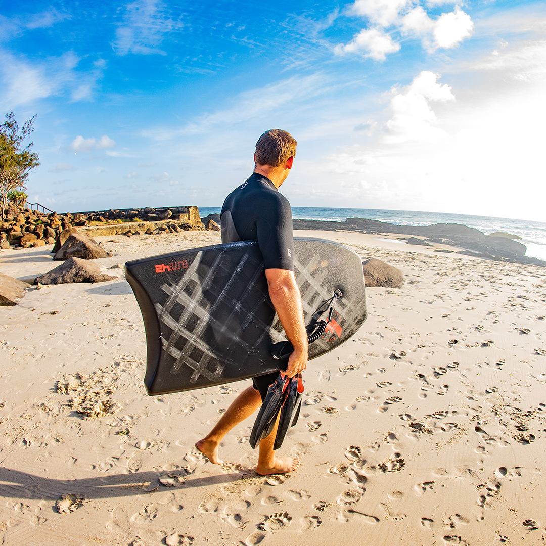 Bom Bora Bodyboard - Elite - Black/Orange 42" - Good Wave Australia