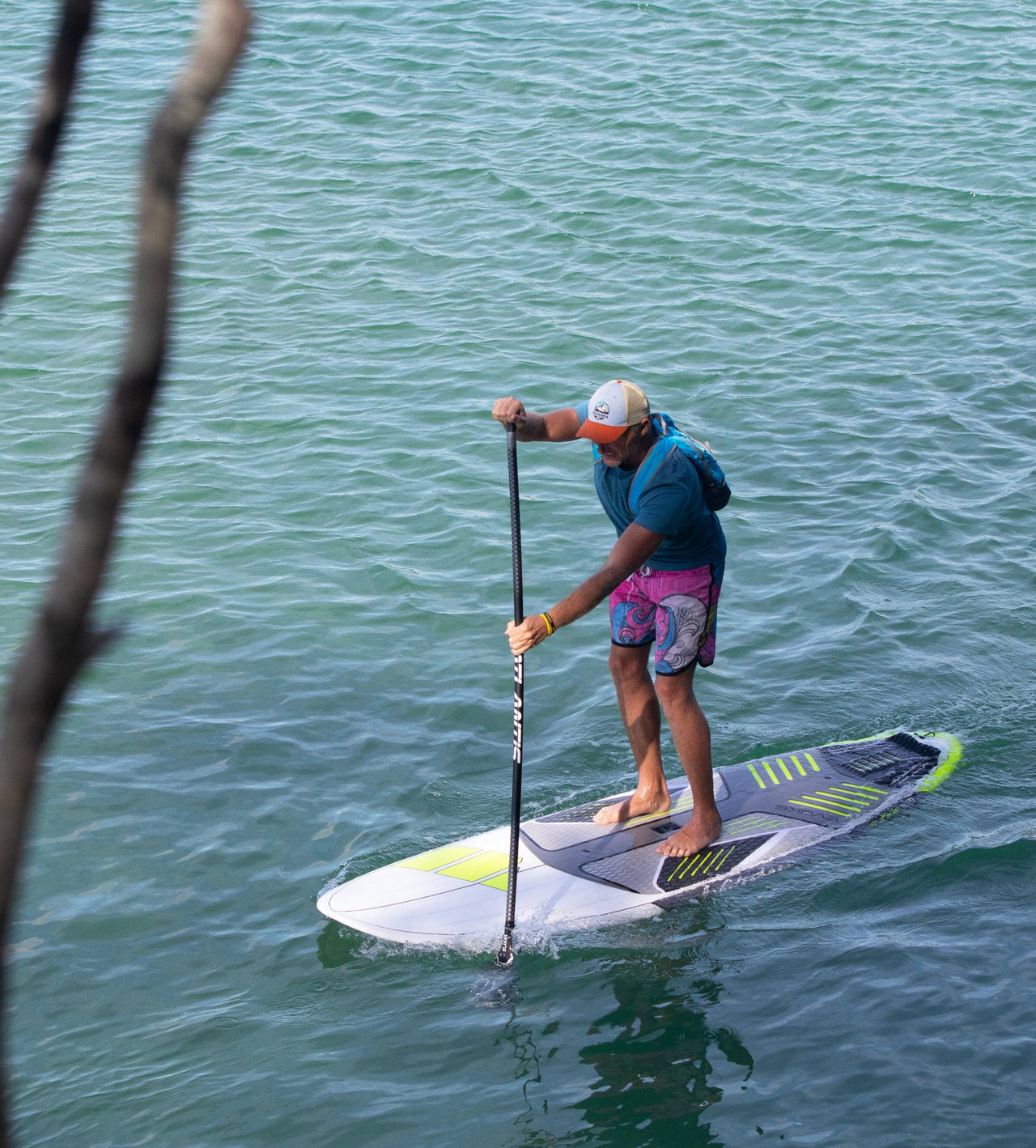 Waterborn SUP - Evoke Carbon - Neon Yellow - Good Wave Australia