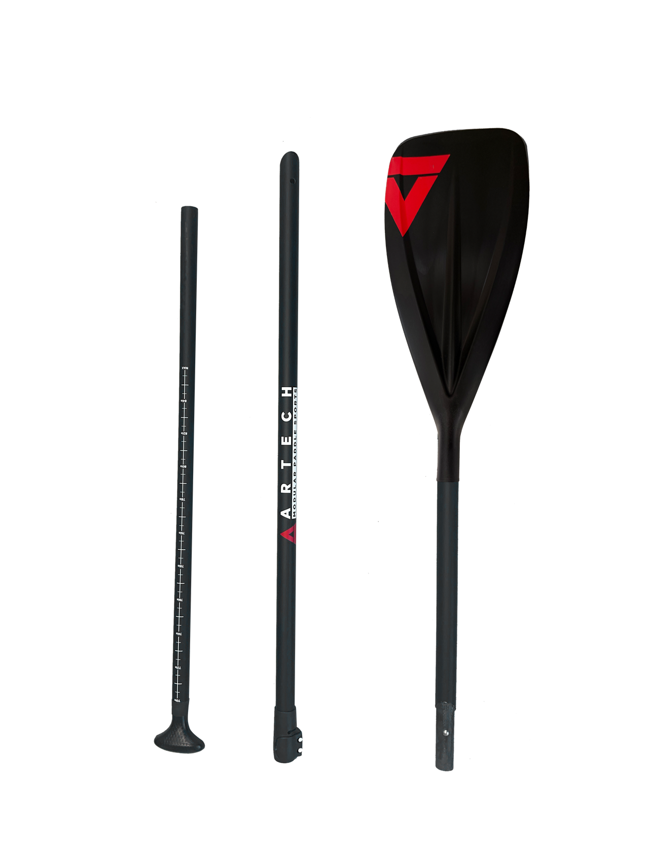 Artech Paddle - Aluminum Black - Adjustable 3pc - PADDLE