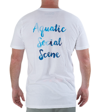 Thumbnail for AQSS T-Shirt - White - Good Wave Australia
