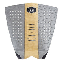 Thumbnail for AQSS - GREY/BROWN VERTICAL STRIPE 3 PIECE TRACTION PAD - Good Wave Australia