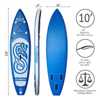Thumbnail for Funwater Rainbow Snake 10' Inflatable SUP sup Funwater