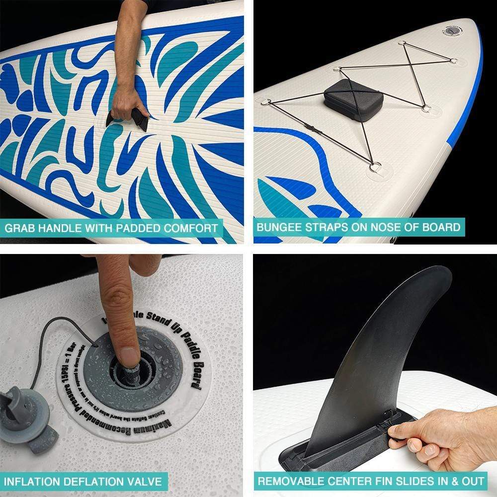 Funwater Tiki 10'6" Inflatable Paddle Board SUP - Blue - Good Wave Australia